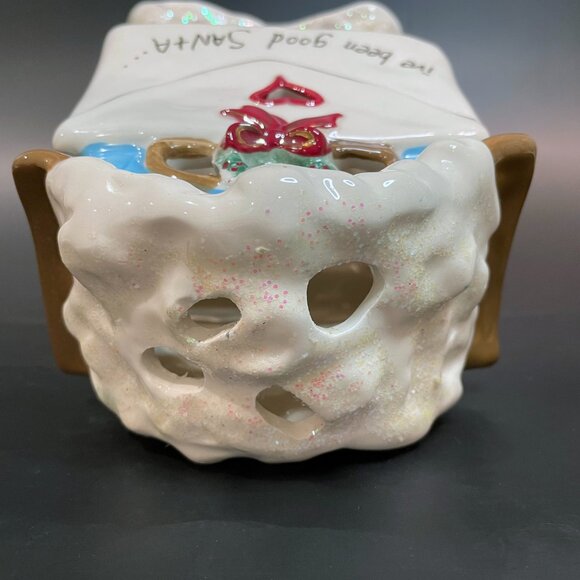 Blue Sky Clayworks Polar Penguin Post Office Ltd. Edition Tealight House 2012 - Picture 7 of 8